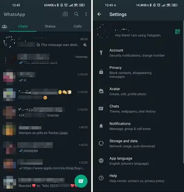 WhatsApp Messenger — Screenshot 1